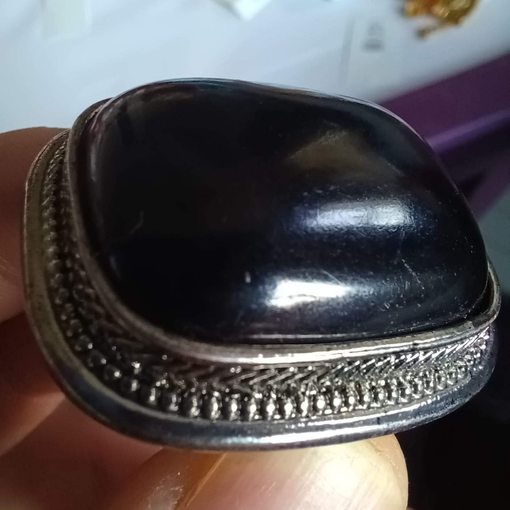 Black Obsidian Ring